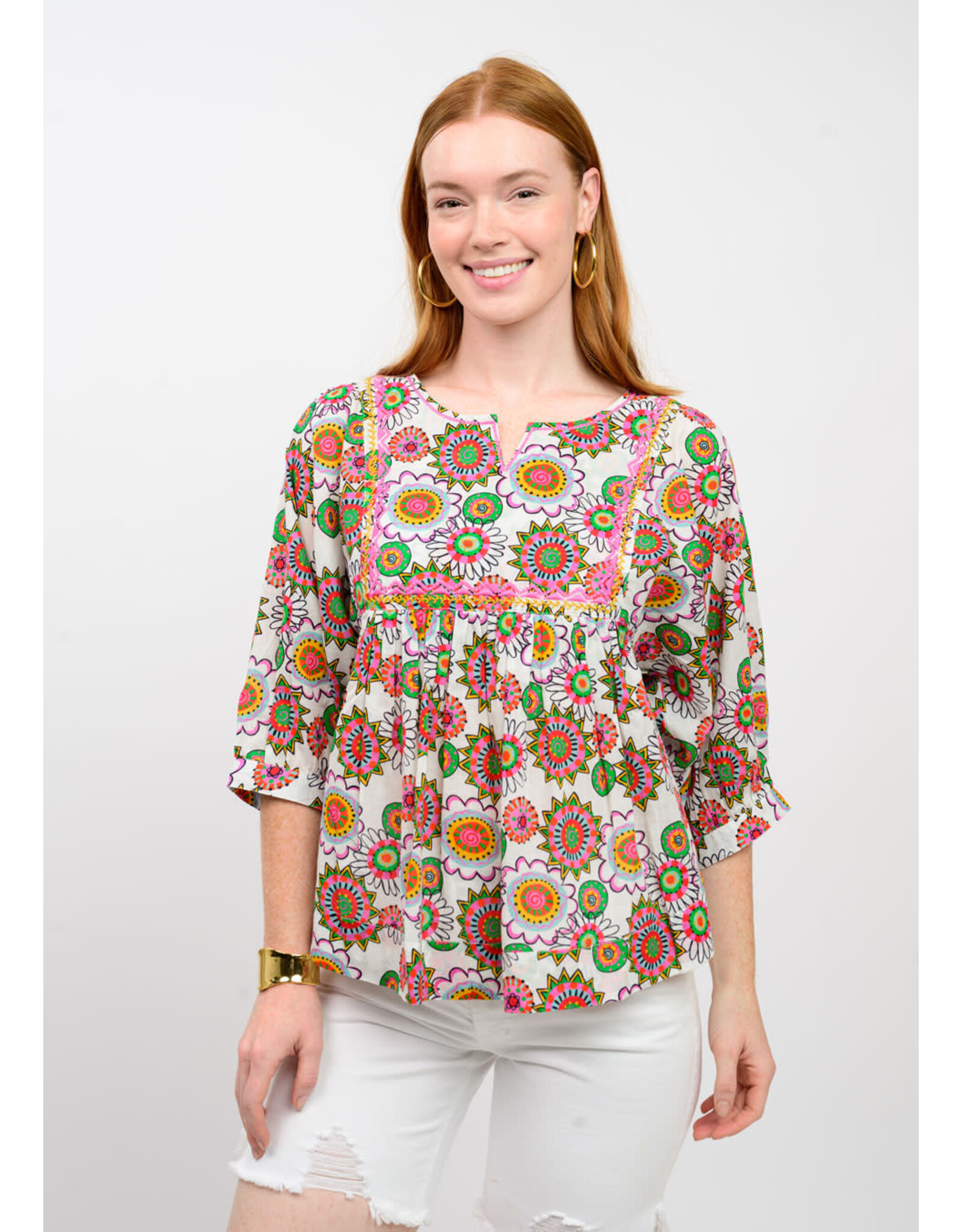 Ivy Jane Ivy Jane Abundant Colors Top Multi