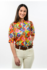 Ivy Jane Ivy Jane Block Patch Floral Top Multi