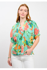 Ivy Jane Ivy Jane Tropical Dolman Top Aqua
