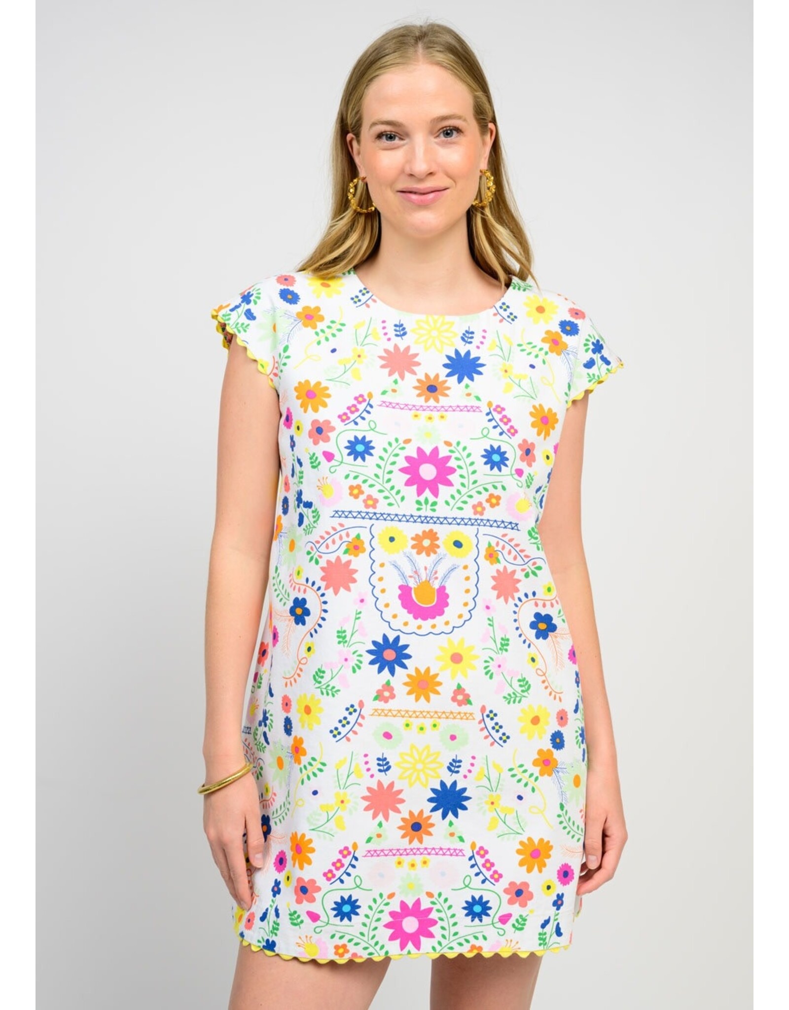 Ivy Jane Sister Mary Flores Dress White