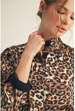 Landy Leopard Top Black Trim