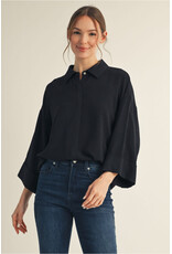 Martina 3/4 Sleeve Button Down Top