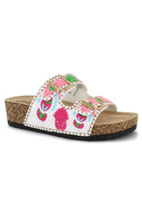Adelina Multi Color Crochet Sandal