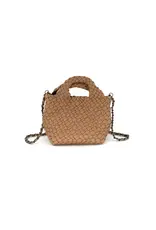 Taupe BC Braided Clutch