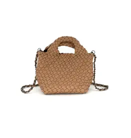 Taupe BC Braided Clutch