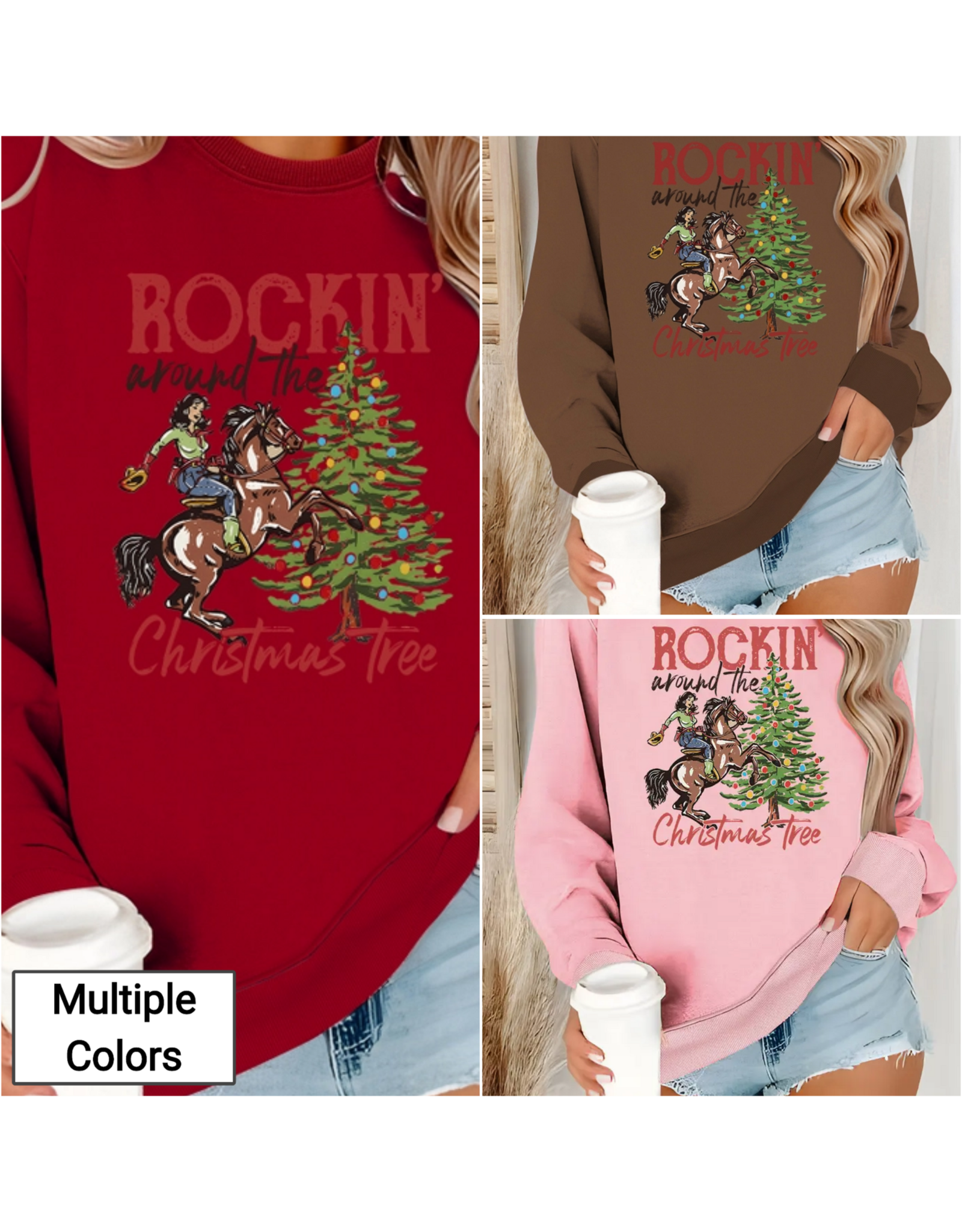 Rockin' Cowboy Christmas Sweatshirt