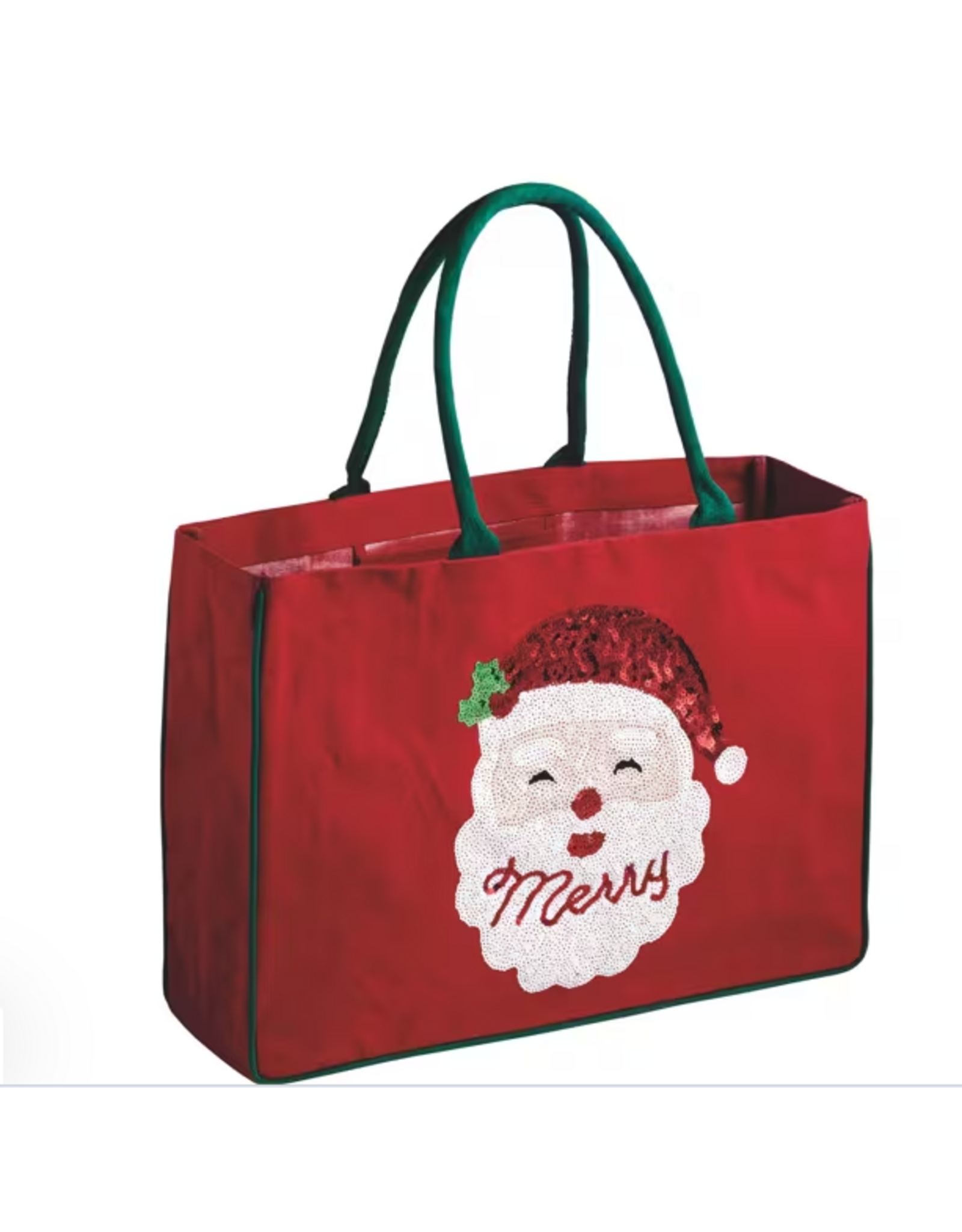 Merry Santa Sparkle Tote