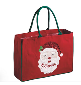 Merry Santa Sparkle Tote