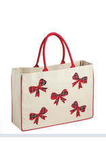 Tartan Bow Sparkle Tote