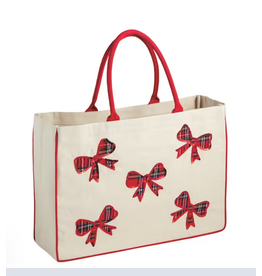 Tartan Bow Sparkle Tote