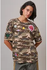 Camo Floral Patch Tee