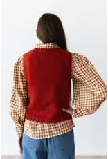 Ginger Gingham Long Sleeve Blouse