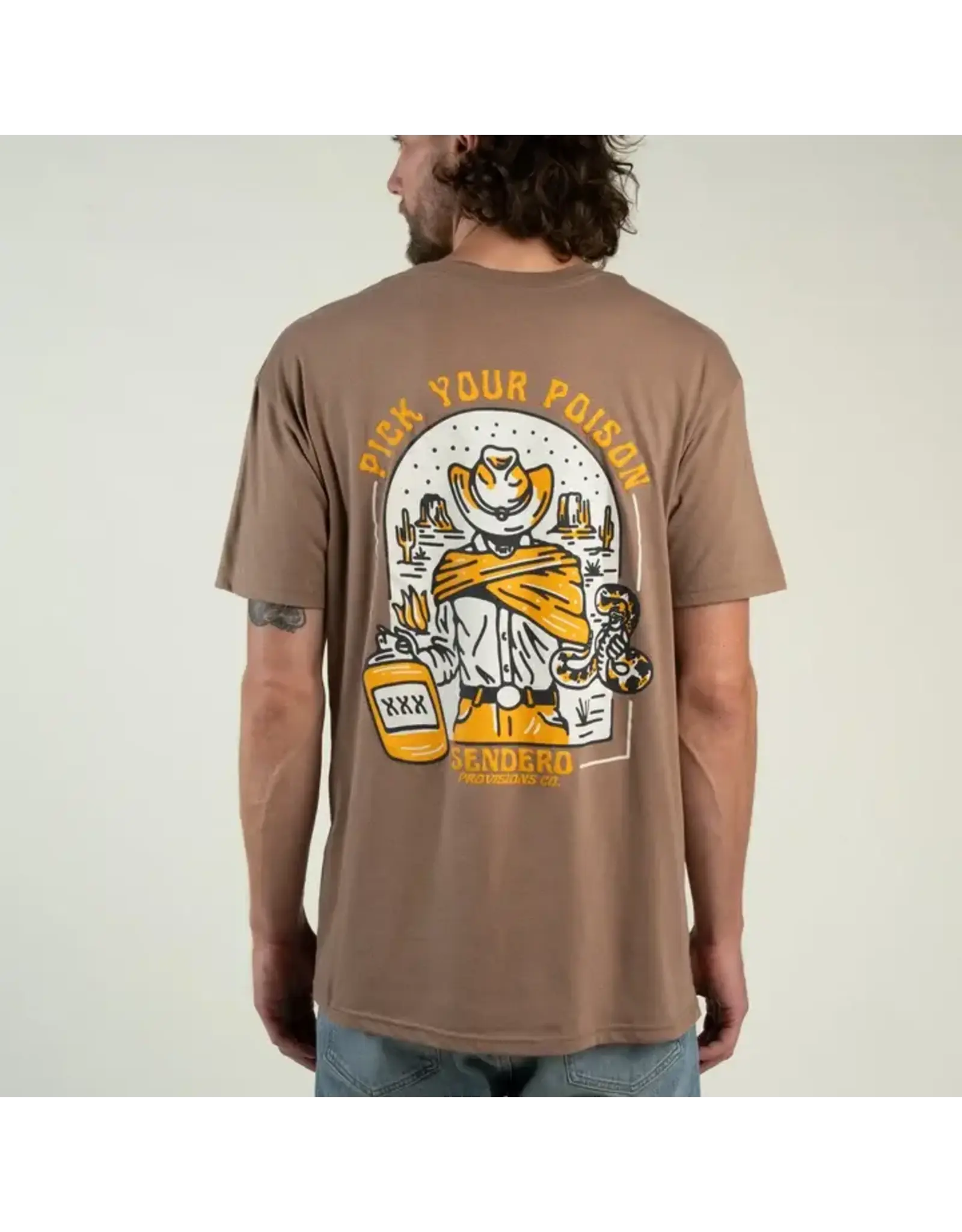 Sendero Pick Your Poison T-Shirt Light Brown
