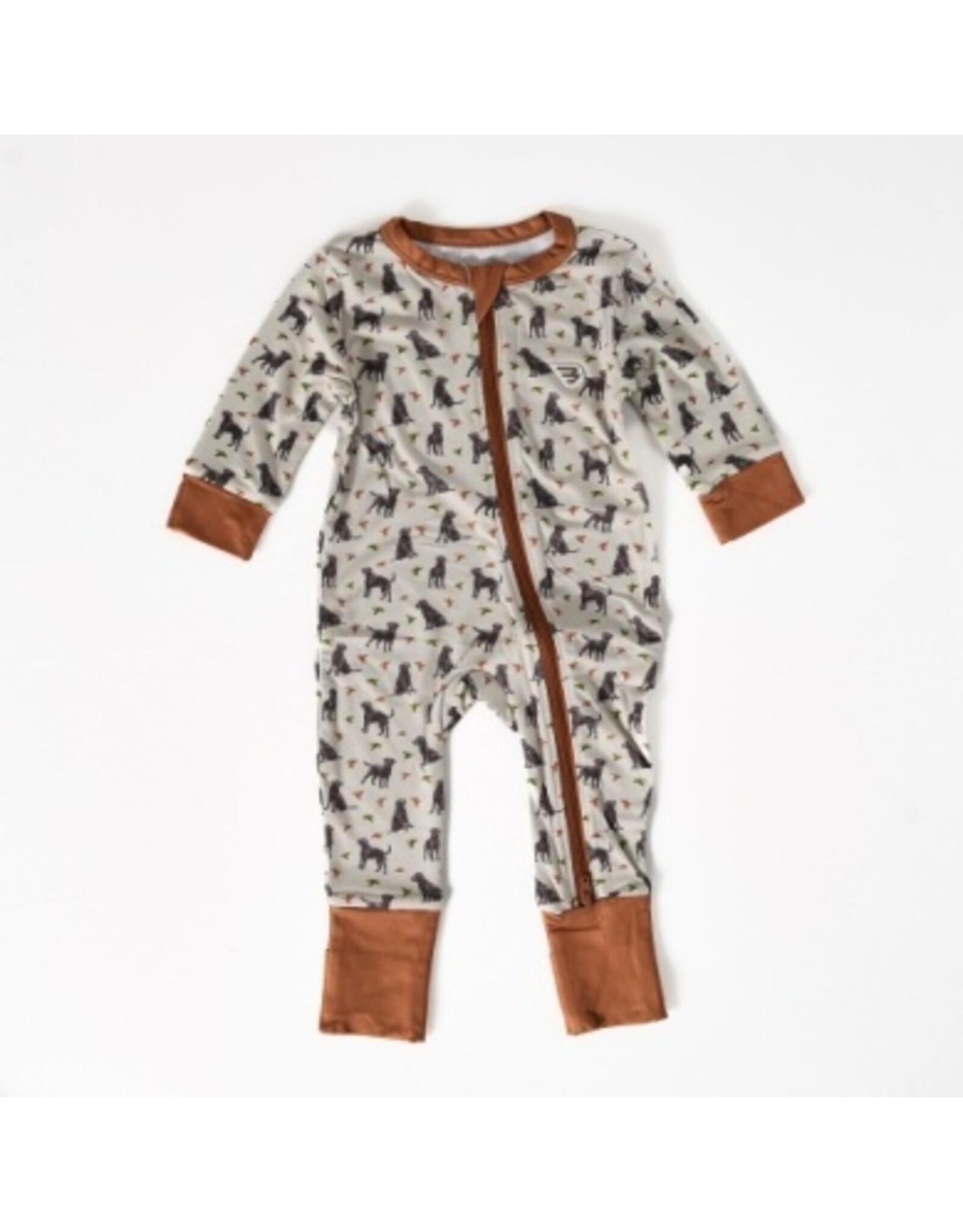 Burlebo Burlebo Baby Zip Up Ducks and Dogs