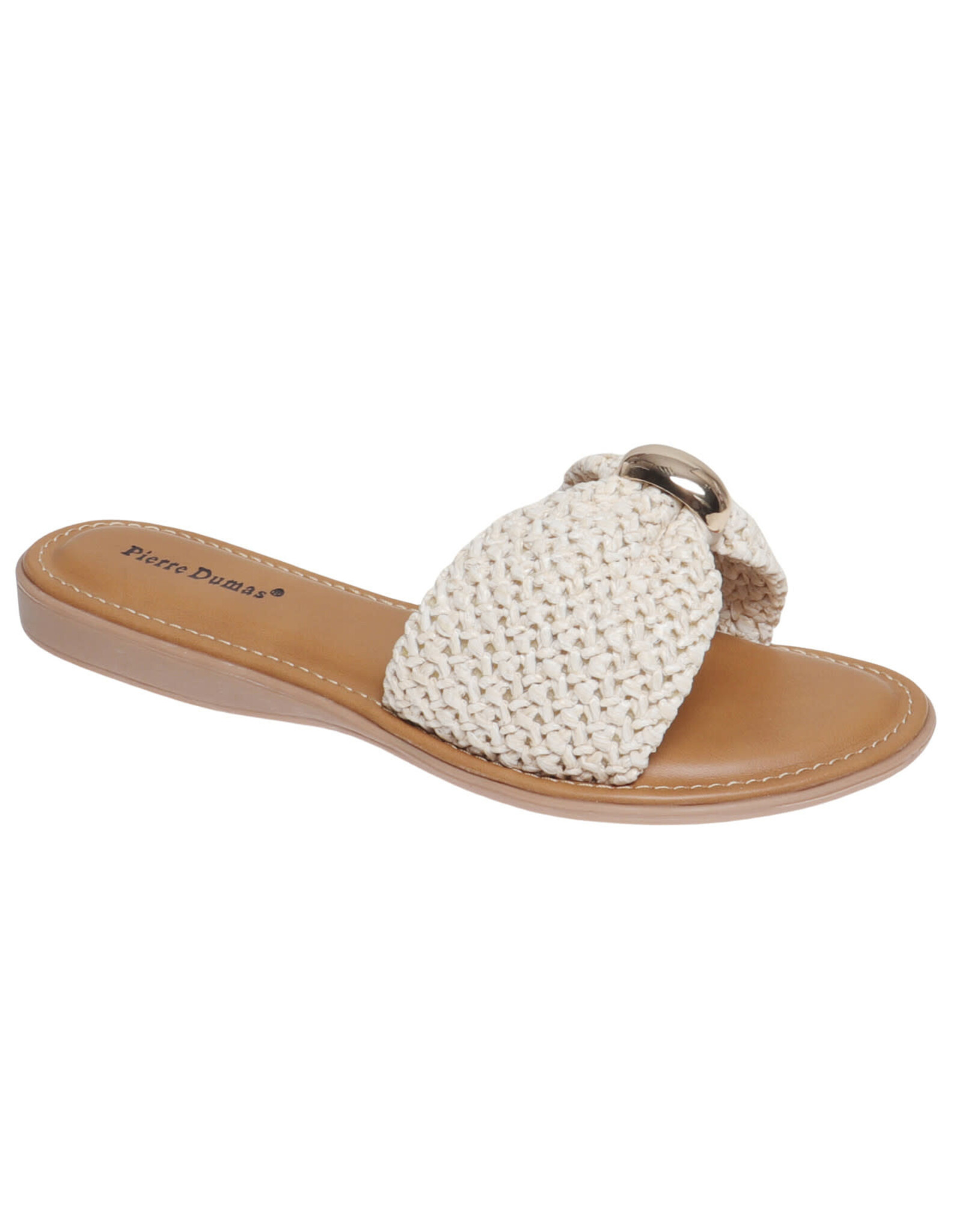 Womens Pick Cream Slide Sandal