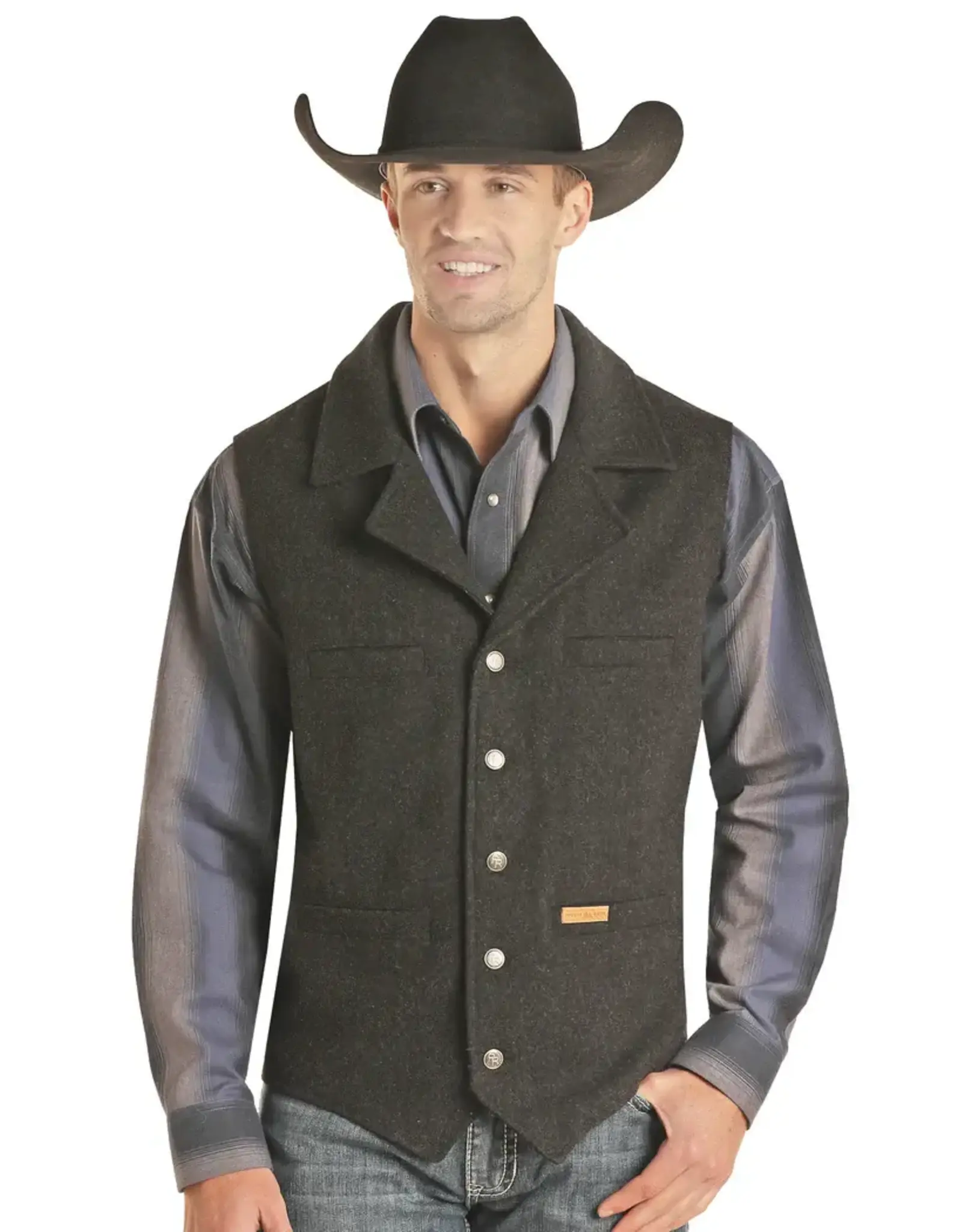 Panhandle Solid Montana Vest Black