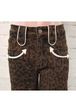 Howdy Hanny Leopard Wide Leg Jeans