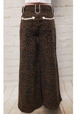 Howdy Hanny Leopard Wide Leg Jeans