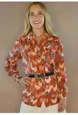 Rusty Feather Pearl Snap Shirt