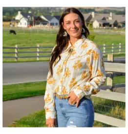 Cactus Rose Buckaroo Pearl Snap Shirt
