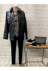 Italia Faux Leather Shacket