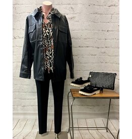 Italia Faux Leather Shacket