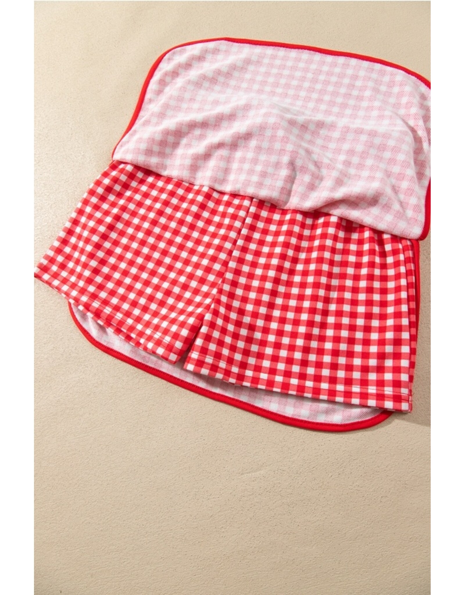 Tatum Red Gingham Check Set