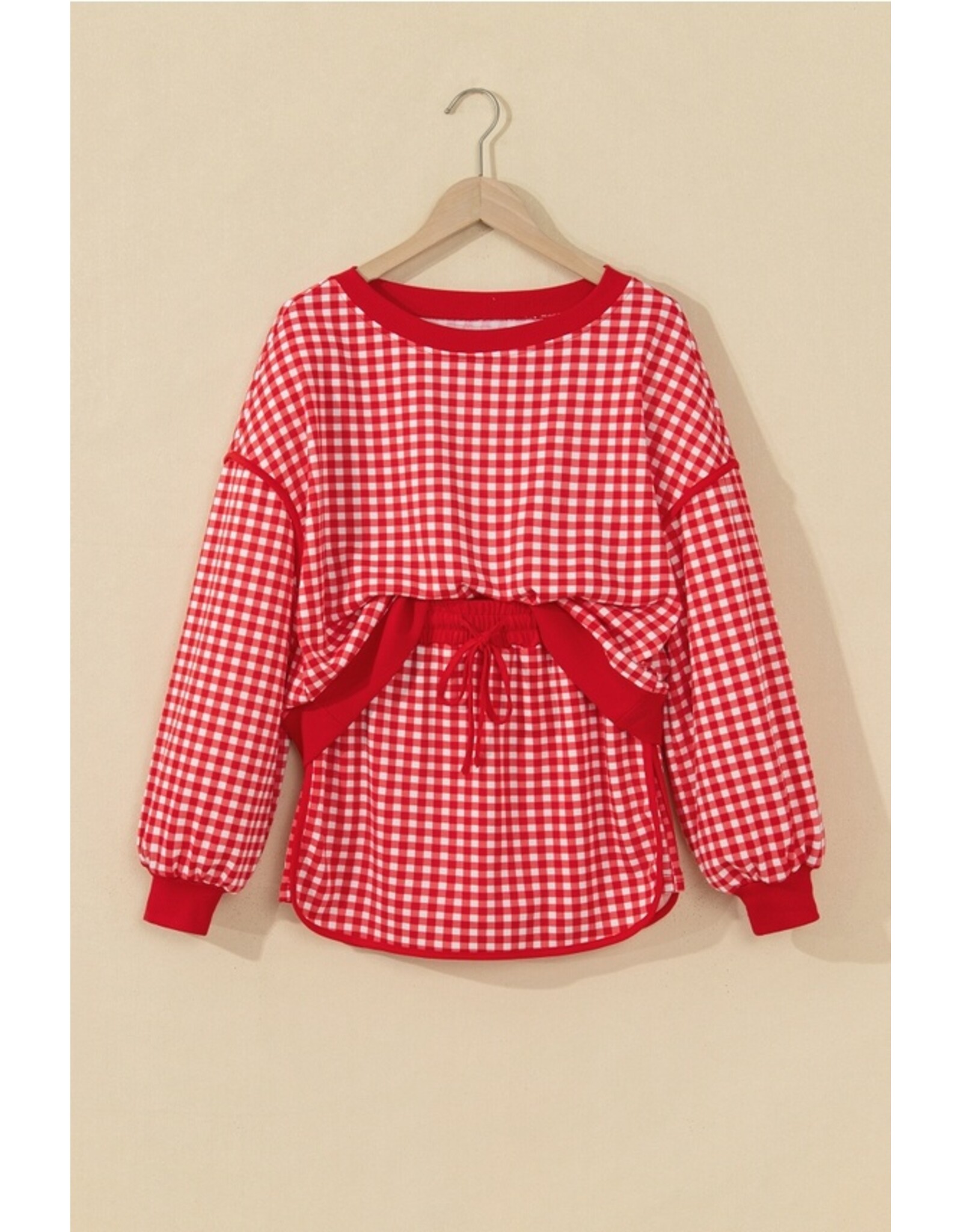 Tatum Red Gingham Check Set
