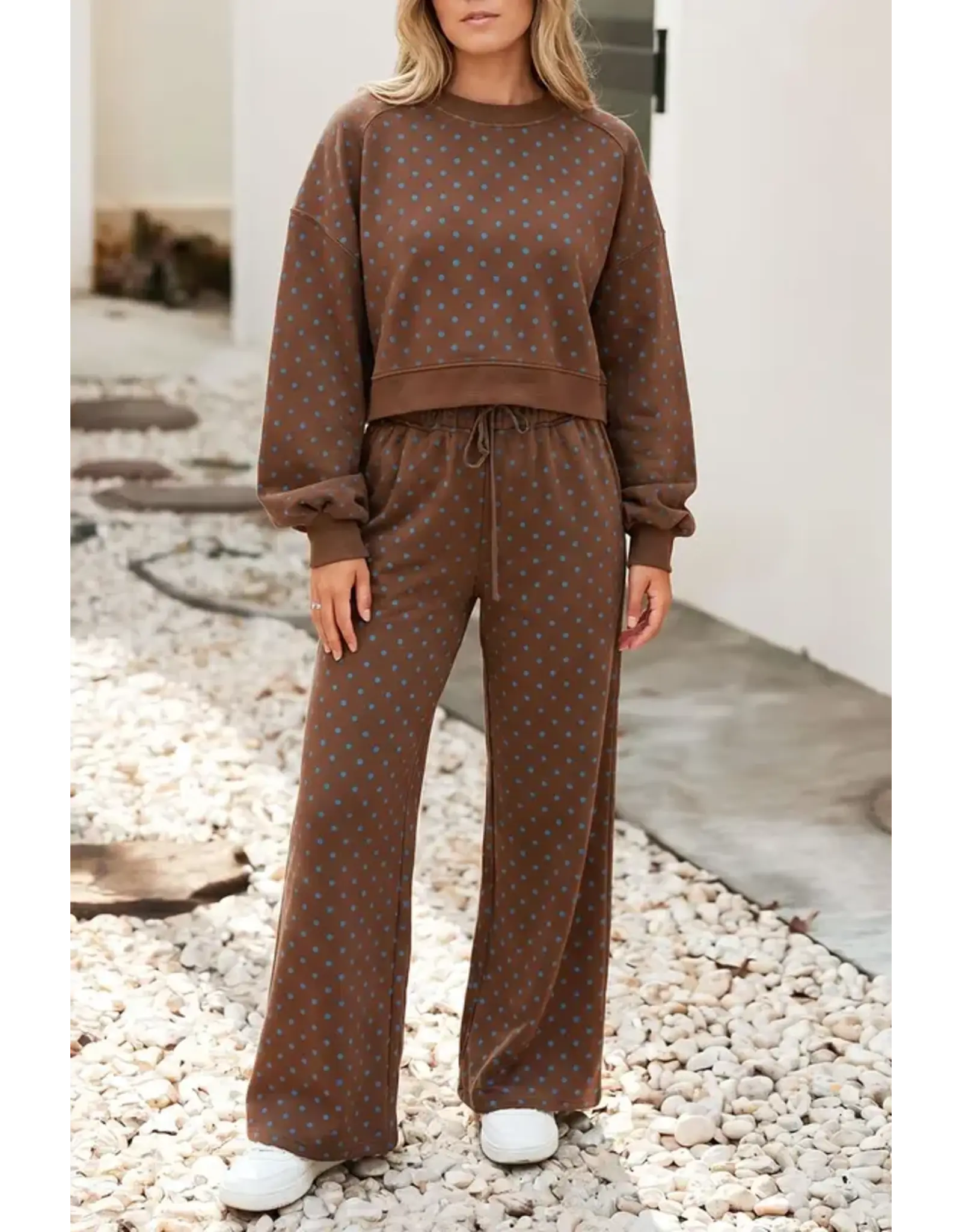 Holly Chocolate Polka Dot Set