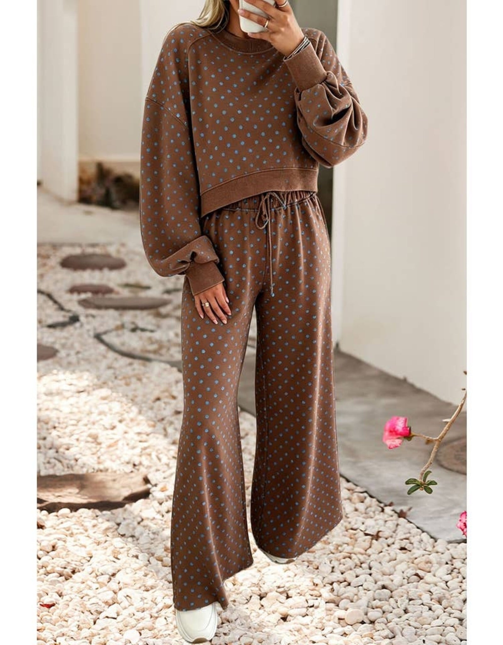 Holly Chocolate Polka Dot Set