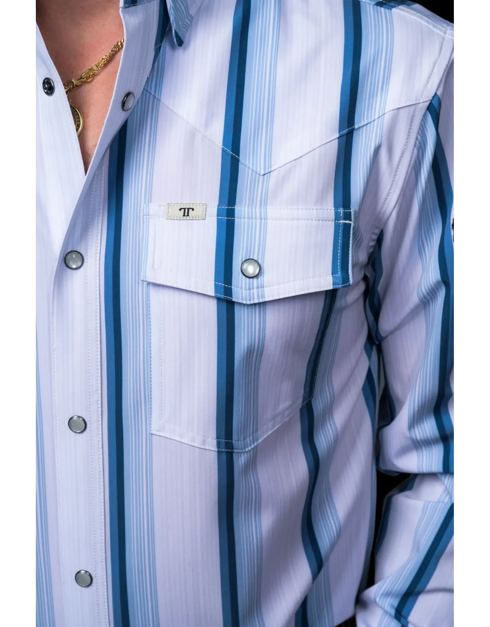 Ferrell Tristan Long Sleeve Pearl Snap Shirt