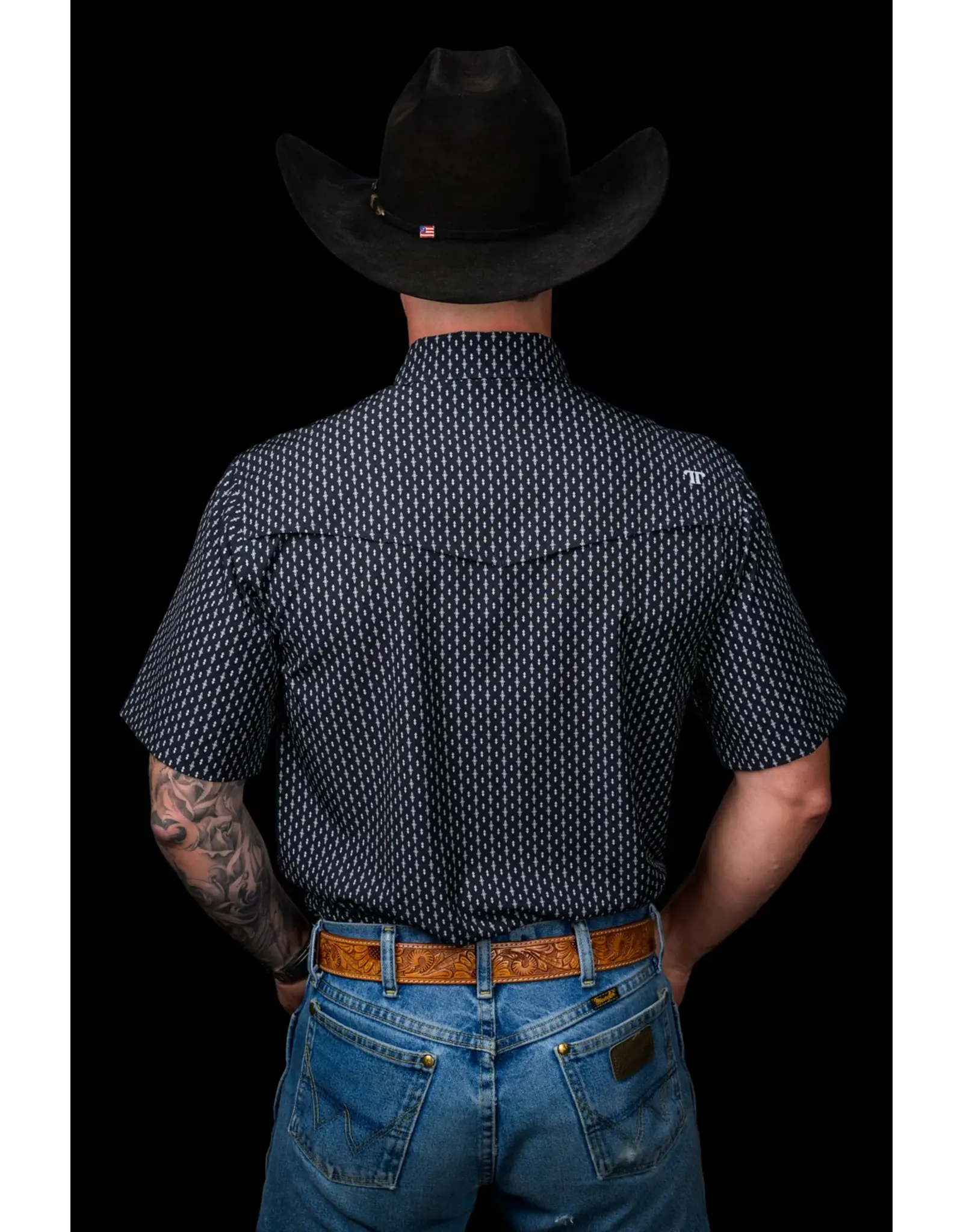 Ferrell Cash Short Sleeve Pearl Snap Shirt