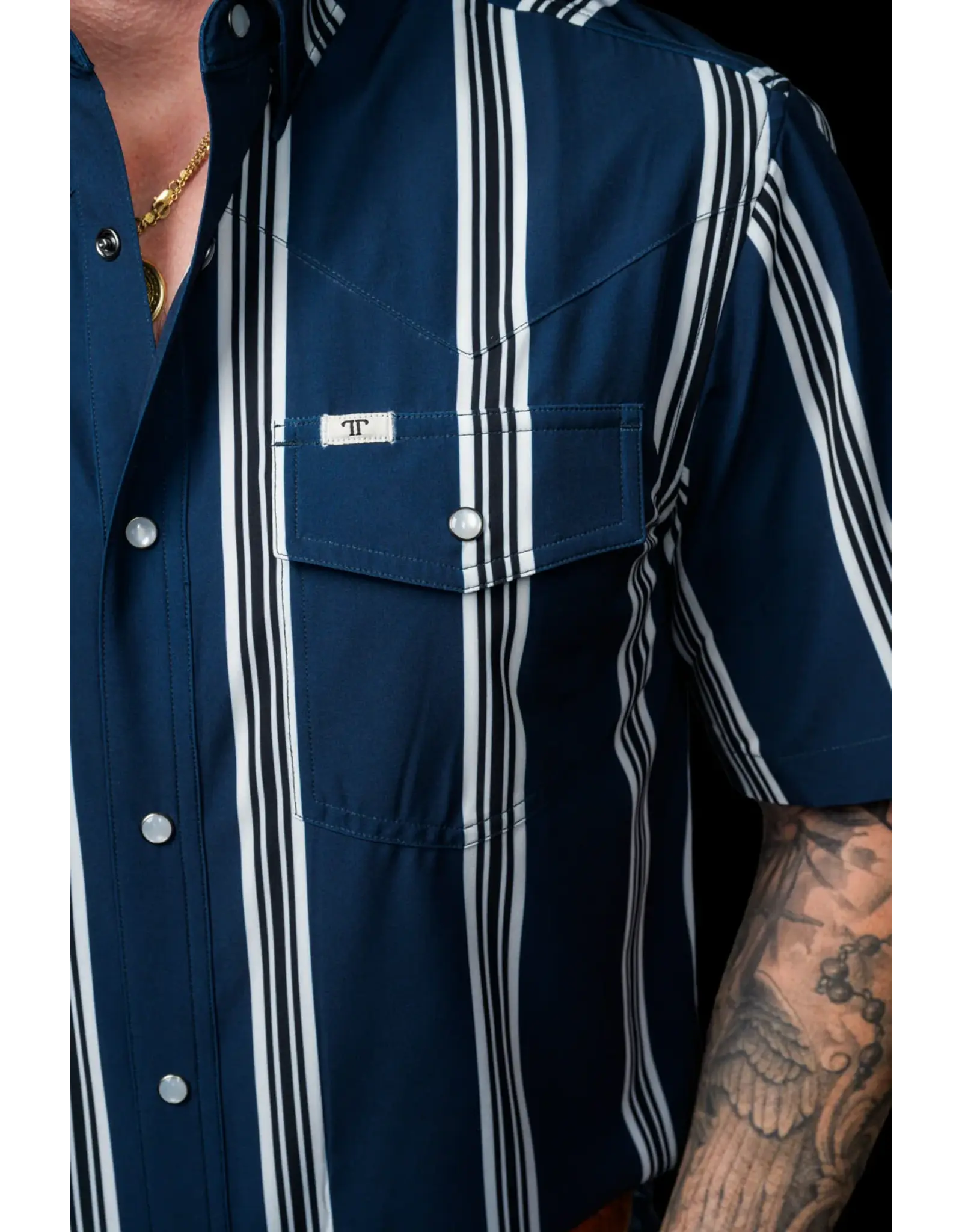 Ferrell Hatfield Short Sleeve Pearl Snap Shirt