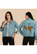Ride Him Embroidered Denim Jacket