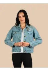 Ride Him Embroidered Denim Jacket