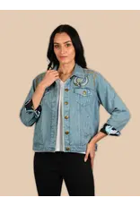 Ride Him Embroidered Denim Jacket