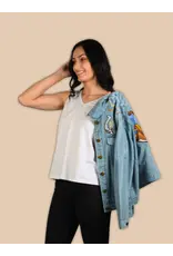 Ride Him Embroidered Denim Jacket