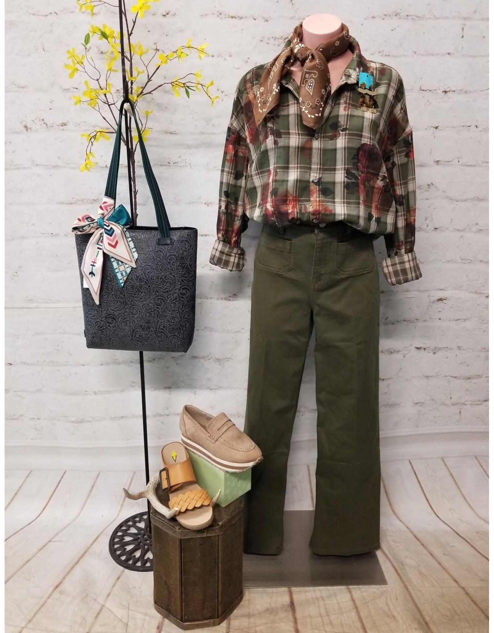 Dear John Denim Dear John Adrianna Shirt Greenbriar Plaid