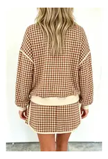 Tinsley Brown Gingham Check Set