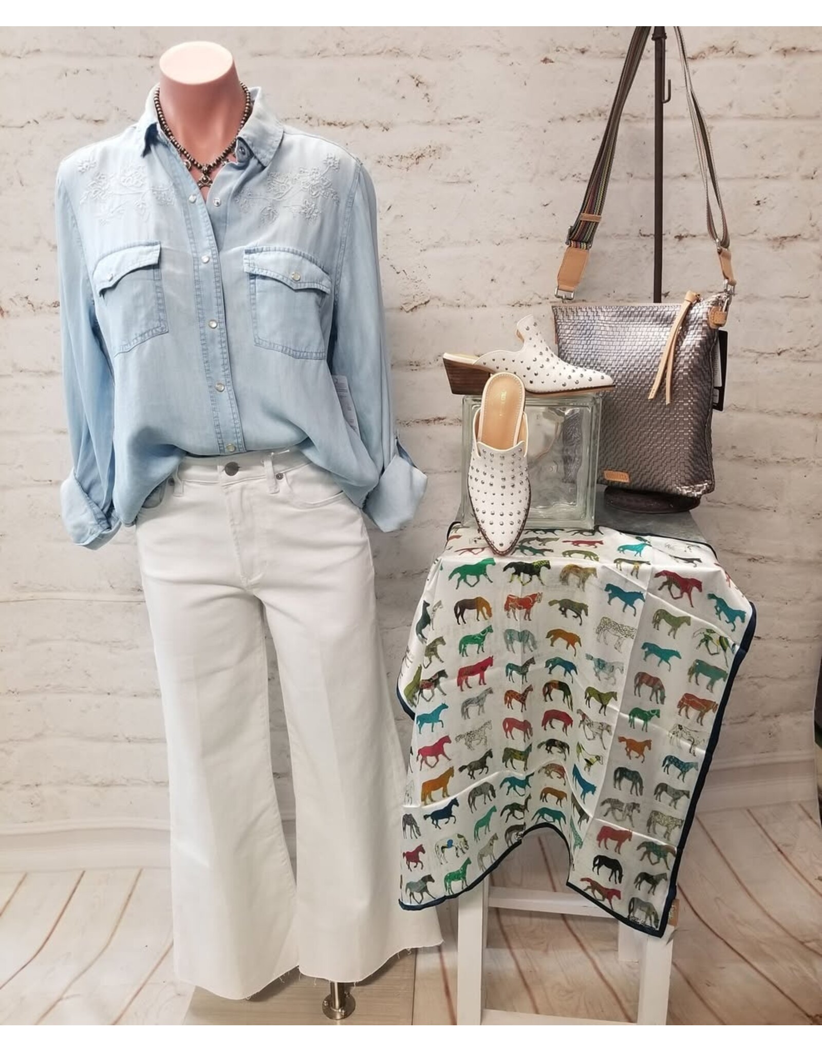 Dear John Denim Dear John Star Long Sleeve Shirt Carolina Blue