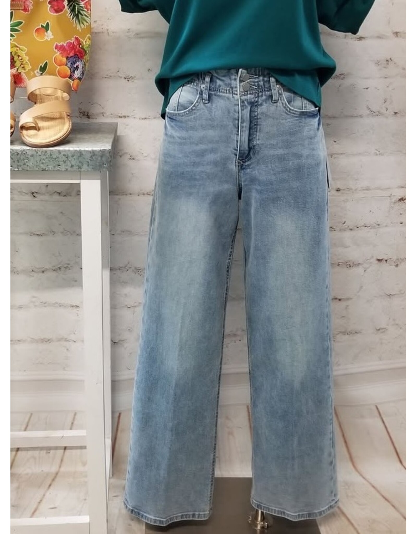 Dear John Denim Dear John Holly High Rise Straight Leg Jean Morning Sky