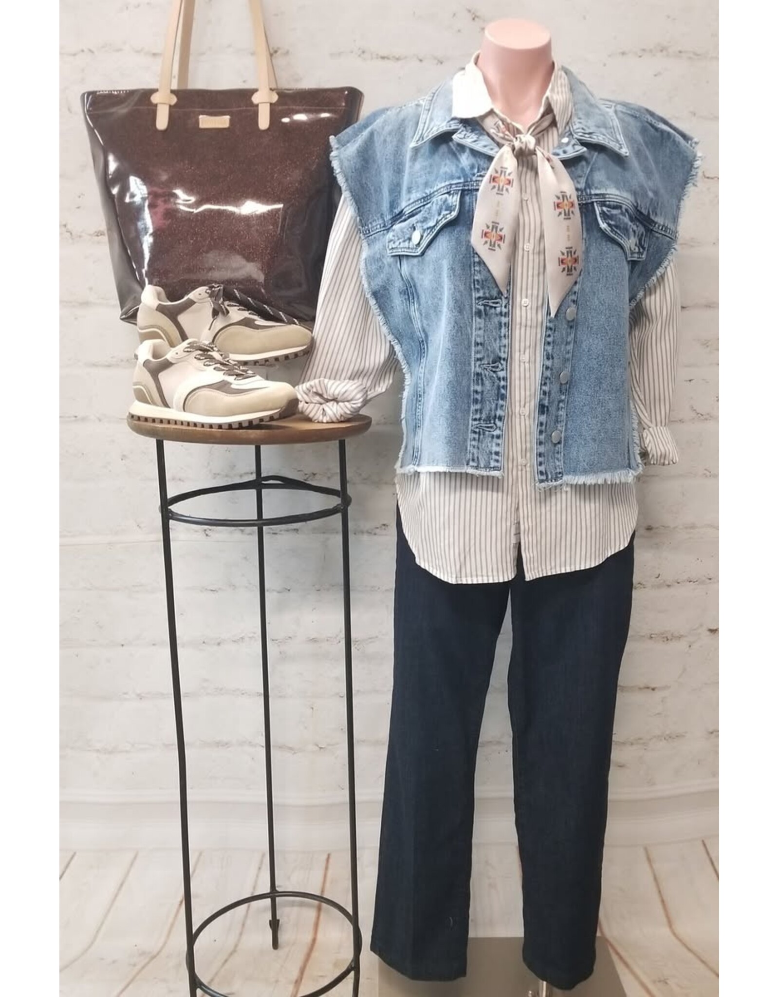 Dear John Denim Dear John Lolita Khaki Stripe Shirt