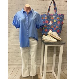 Dear John Denim Dear John Benning Poplin Shirt - Azure Blue