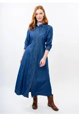 Uncle Frank Uncle Frank Tencel Denim Shirtwaist Dress Indigo