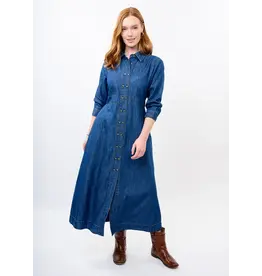 Uncle Frank Uncle Frank Tencel Denim Shirtwaist Dress Indigo
