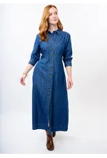 Uncle Frank Uncle Frank Tencel Denim Shirtwaist Dress Indigo