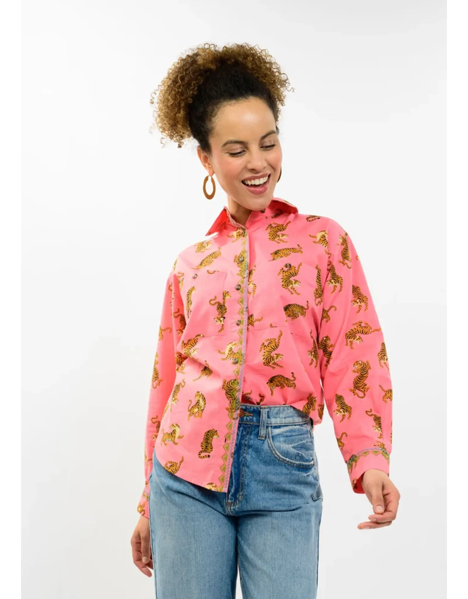 Ivy Jane Ivy Jane Tiger Camp Shirt Coral
