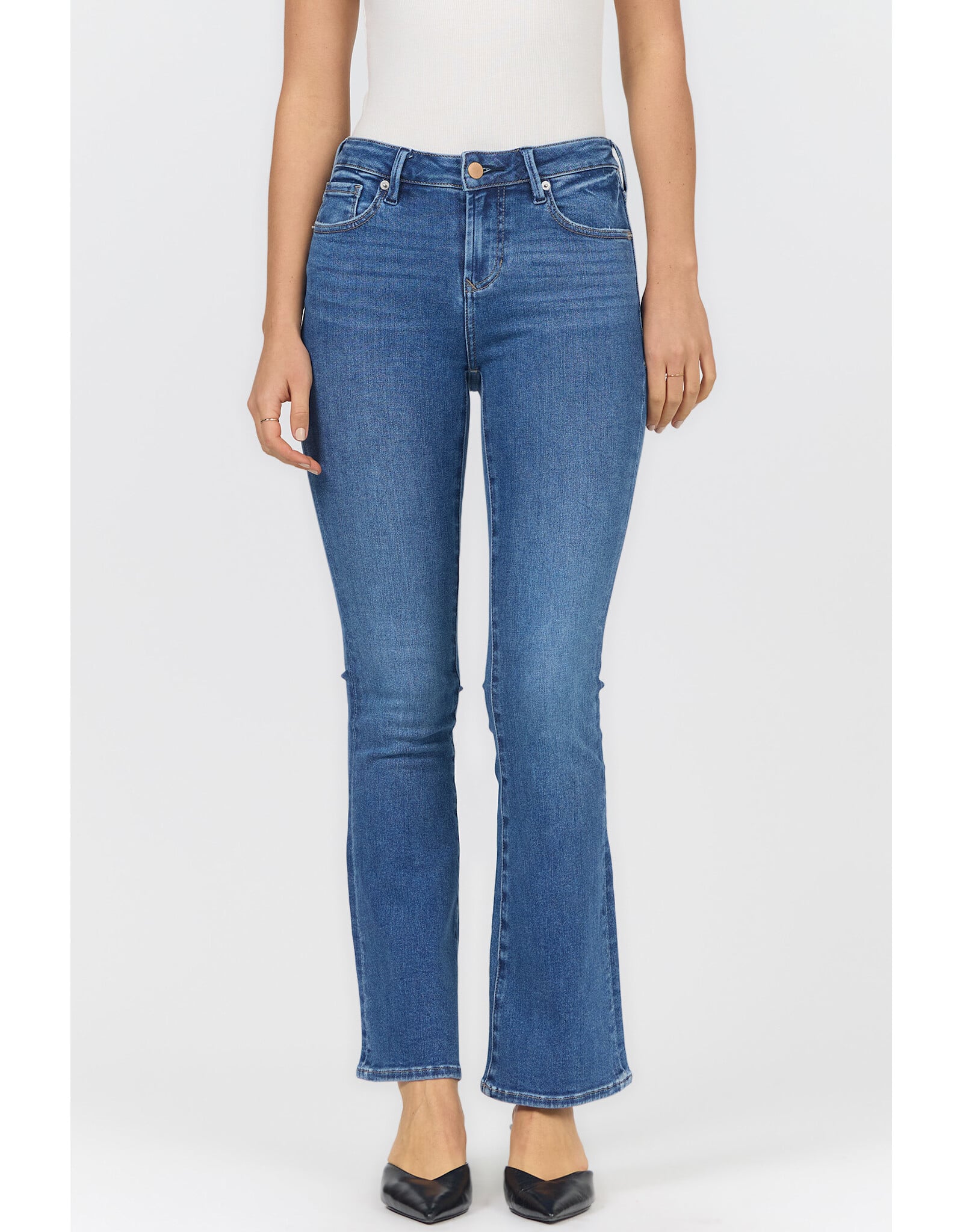 Dear John Denim Dear John Jaxtyn Slim Full Bootcut High Rise Clean Hem Jeans Cresson