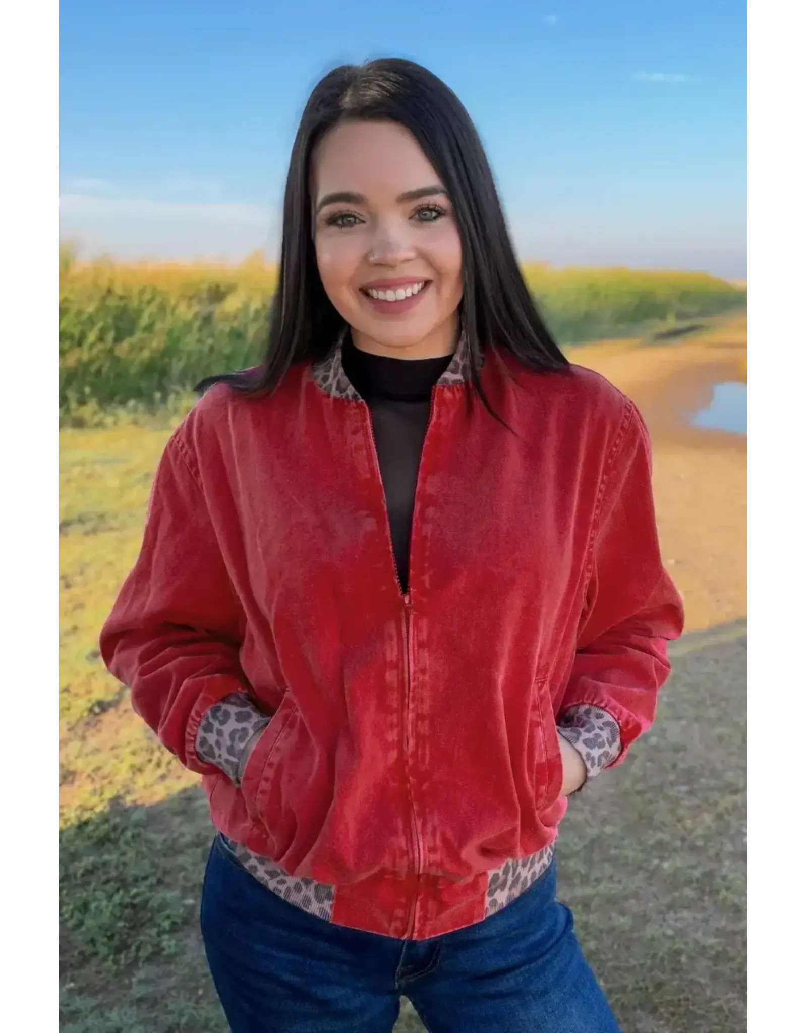 Red Dirt Road Bomber Jacket