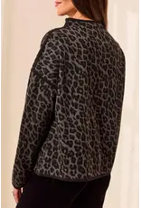 Tribal Tribal Long Sleeve Mock Neck Top Fossil